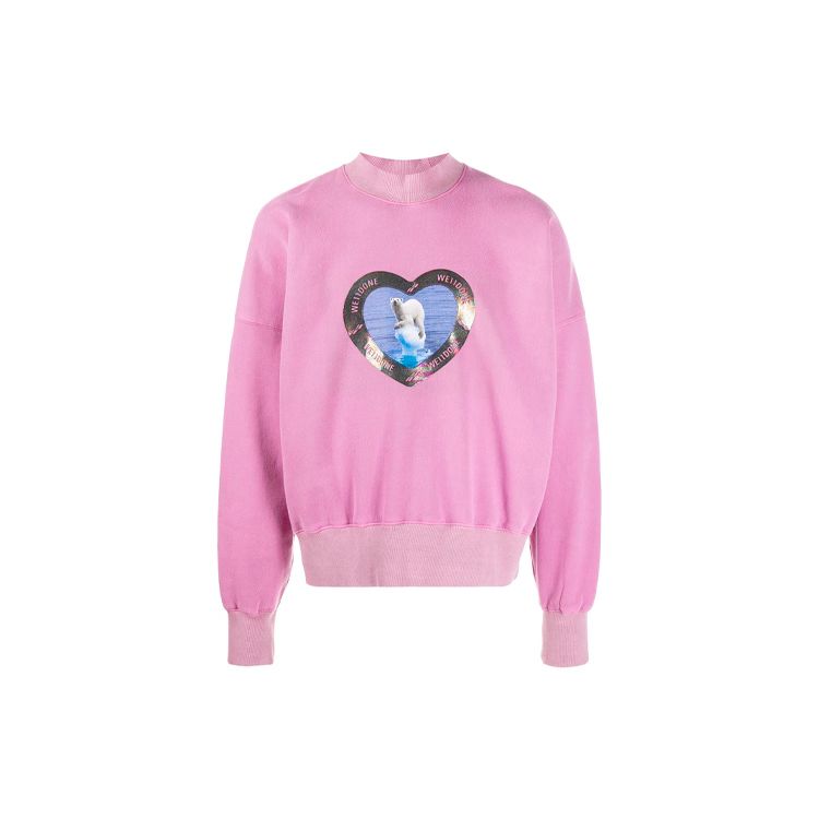 We11done Thermo Sensitive Polar Bear Sweatshirt Pink Unisex Tops WD-TS8-20-104-U-PK
