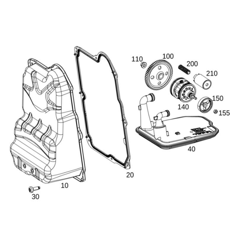 A21F-A2463700112 Car Oil Pan Transmission Pan For Mercedes Benz A220 A35 AMG CLA250 CLA45 AMG GLA250 2014-2021 463700112