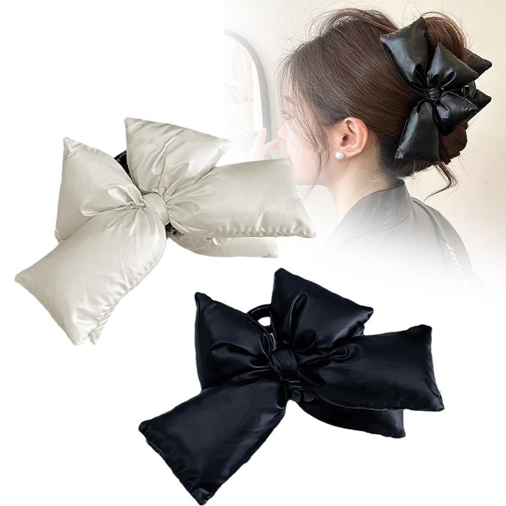 2026 High Quolity Womens Padded bow clip Bowknot Hair Clip Headwear Hairgripes Elegant Tassel Ponytail Hairclip