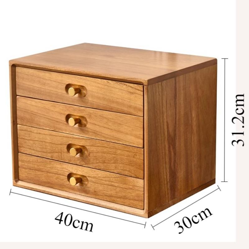 Drawer Type Storage Box Wood Organizer Boxes Luxury Desk Accessory Organization Case Multifunctional Organizing Cases Furniture