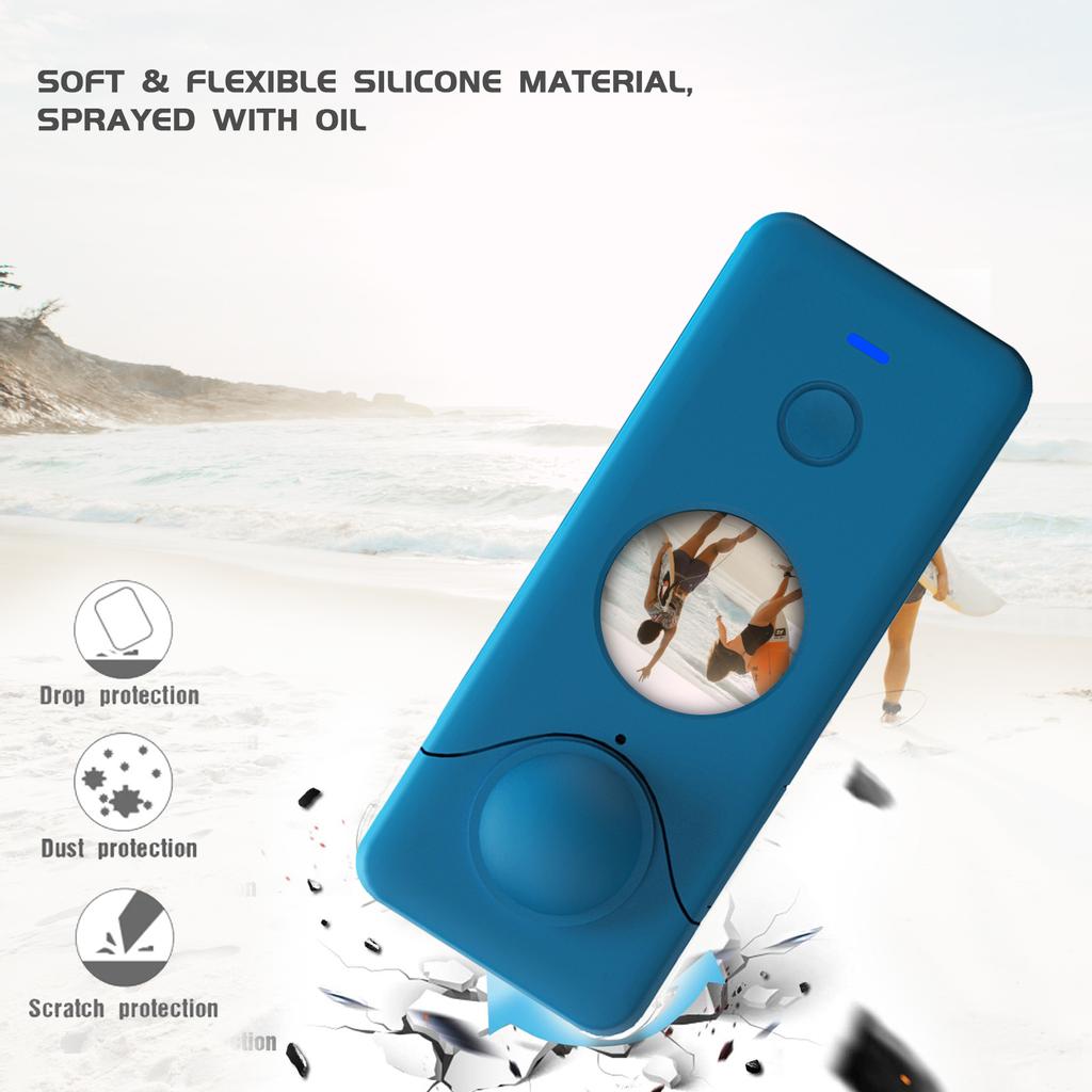 Custodia protettiva in plastica resistente per fotocamera Insta360 One X2, custodia protettiva per action camera Insta360 One X2, copertura protettiva per una confezione da 2 pezzi