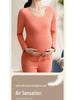Thermo-Unterwäsche-Set für Schwangere: Plus Samt Herbst/Winter Postpartale Pyjamas für stillende Mütter