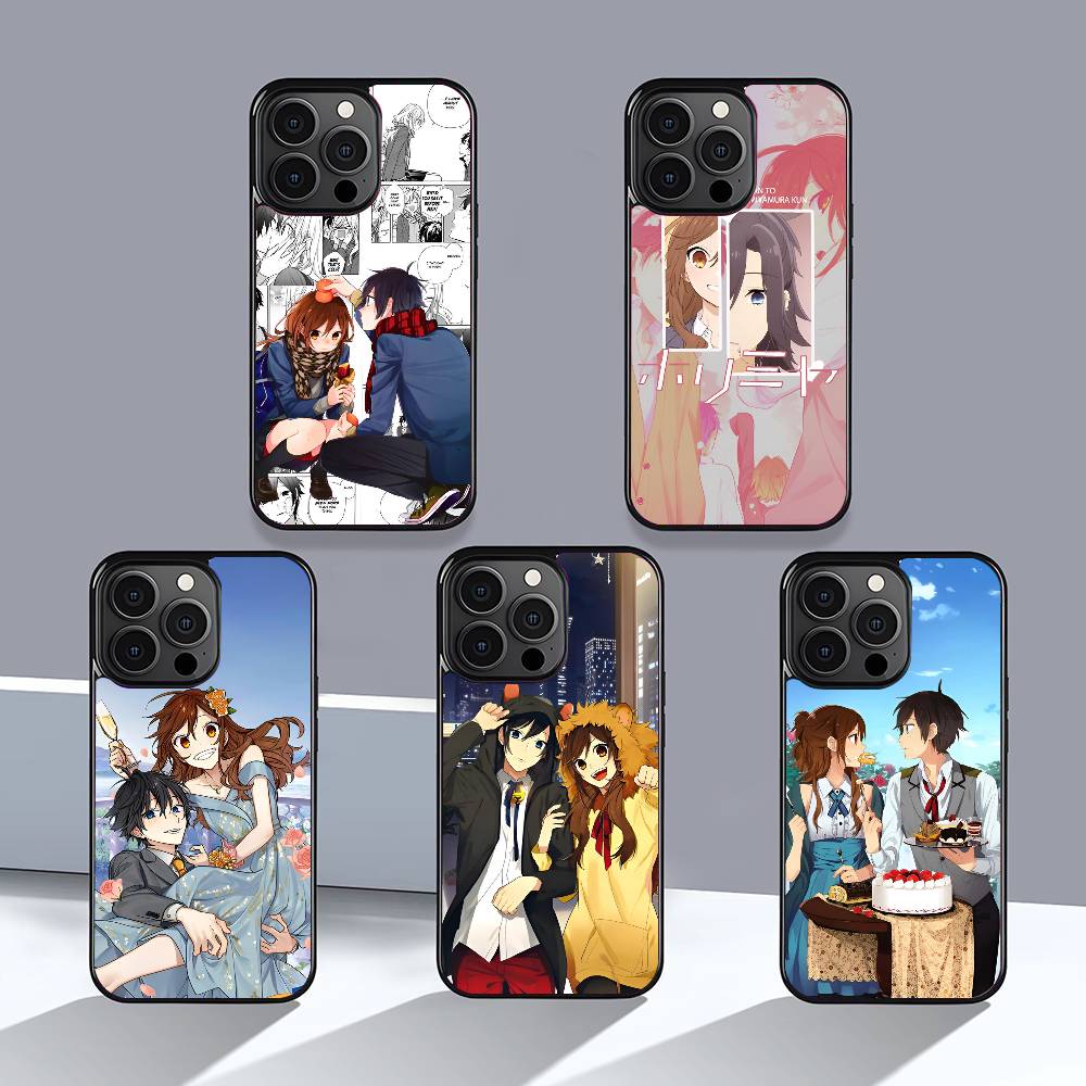 Horimiya Phone Case Mobile Suitable For Apple 16 PRO MAX 15 14 13 12 MINI 11 Patch Black Hard Shell