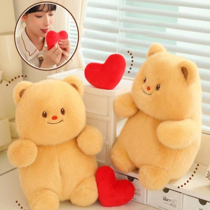 Creative Heart-shaped Bear Plush Toy For Recording Messages Perfect Gift For Boys Girls