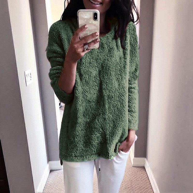 Fashion Women's Winter New Crew-neck Sweater Sweatshirt