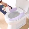 1 Pair Soft Toilet Seat Cover Washable Paste Toilet Seat Pad Bathroom Warmer Seat Lid Cover Pad Closestool Sticky Mat Villus
