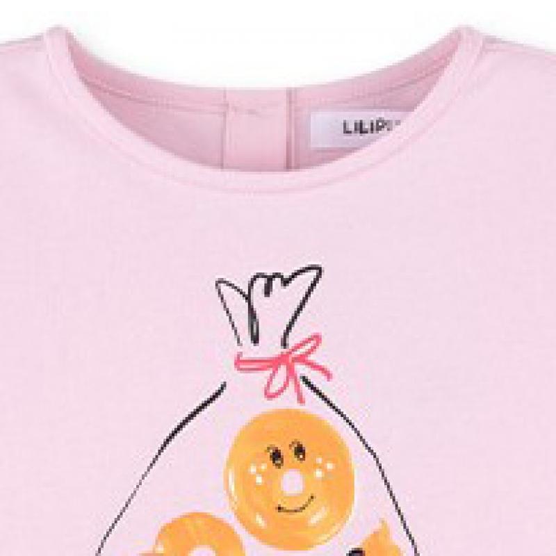 [lilypuri] Rainbow DoT T shirT  2color 