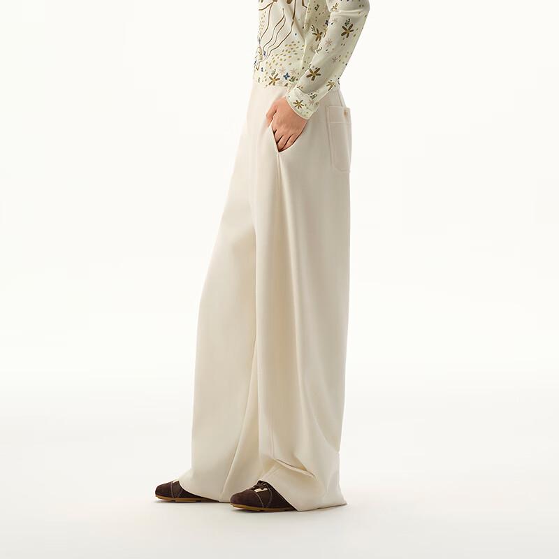 broadcast Women's High-Waist Wide-Leg Casual Trousers