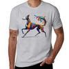 Galgo Espa?ol in bright colors T-Shirt oversized t shirt plain Short sleeve tee vintage t shirt men