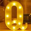 LED 21cm Warm Light Alphabet 0-9 Letters for Wedding Party Home Decor