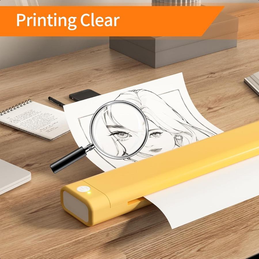 Thermal Printer Paper 8.5 x 11 Thermal Papers Continuous Thermal Printer Paper Multipurpose Thermal Paper for JADENS Itari M08F