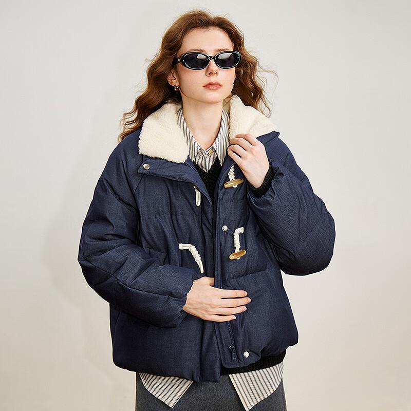 Chuyu Women's 2025 Winter Collegiate Puffer Down Jacket