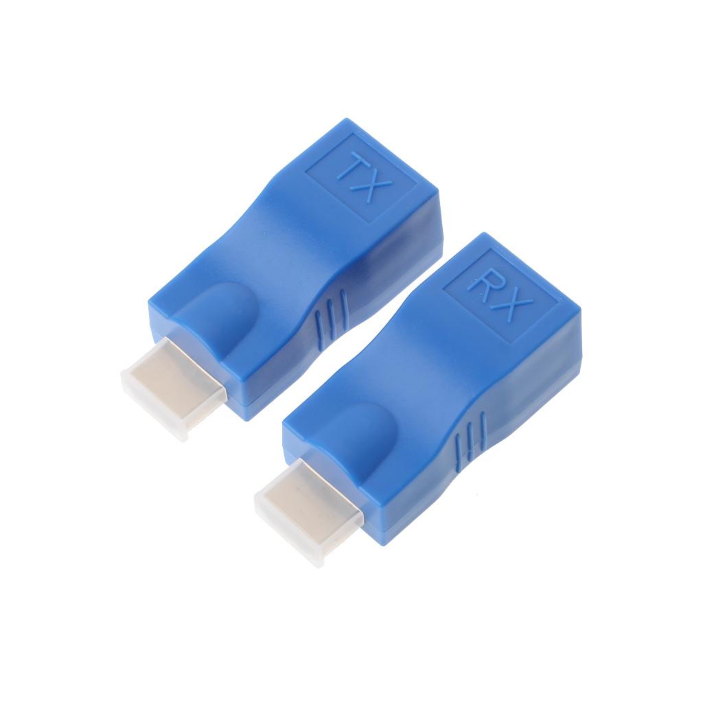 

30-метровый HDMI-совместимый удлинитель TX/RX адаптер для HD 1080P через Ethernet CAT6 RJ45