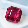 Natural Pink Ruby Loose Gemstone Square Cut 18 ct for Wedding for Jewelry Making and Gem Collections
