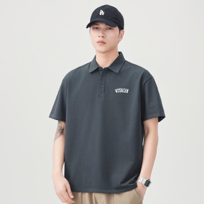 New Summer T-shirt Loose Lapel Short-sleeved POLO Shirt T-shirt