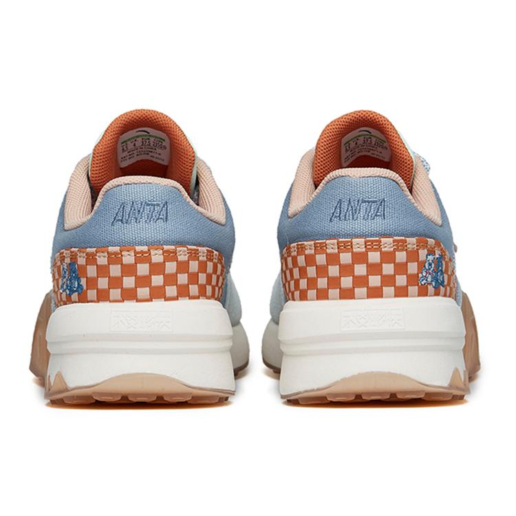 New Anta A Dao Shock Absorbers Slip Resistant Low Top Sports Casual Shoes Women's Yellow Orange 122228871-6