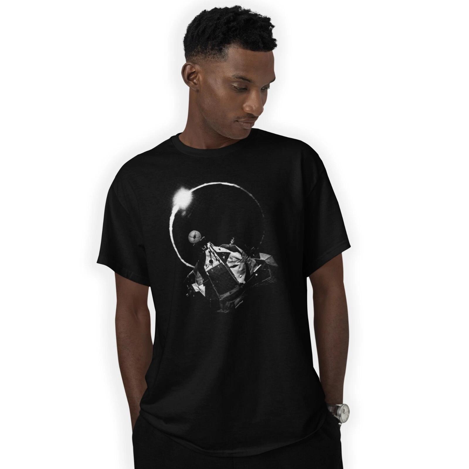 Lunar Module T-Shirt Eclipse and Astronaut Space Sun and Moon Birthday Gift 3XL