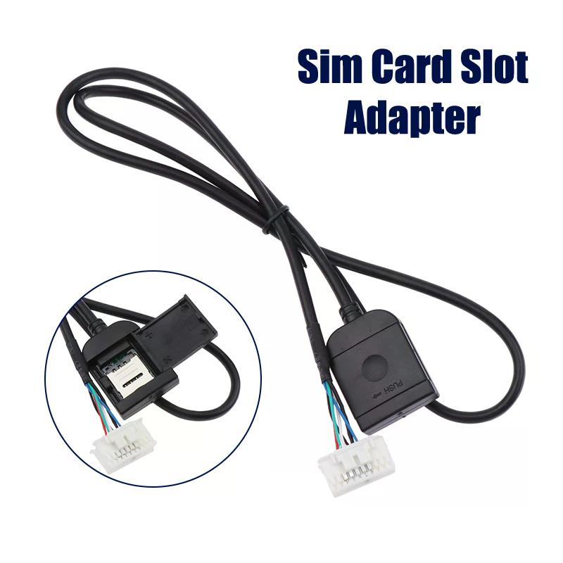 1Pc-5Pcs Sim Card Slot Adapter ForAndroid Radio Multimedia Gps 4G 20pin Cable Connector Car Accsesories Wires Replancement Part
