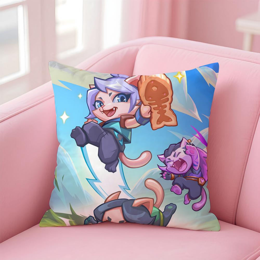 game tactical VVALORANT Cushion Cover Pillow Case Soft Friendly Fabric  Concealed Zipper