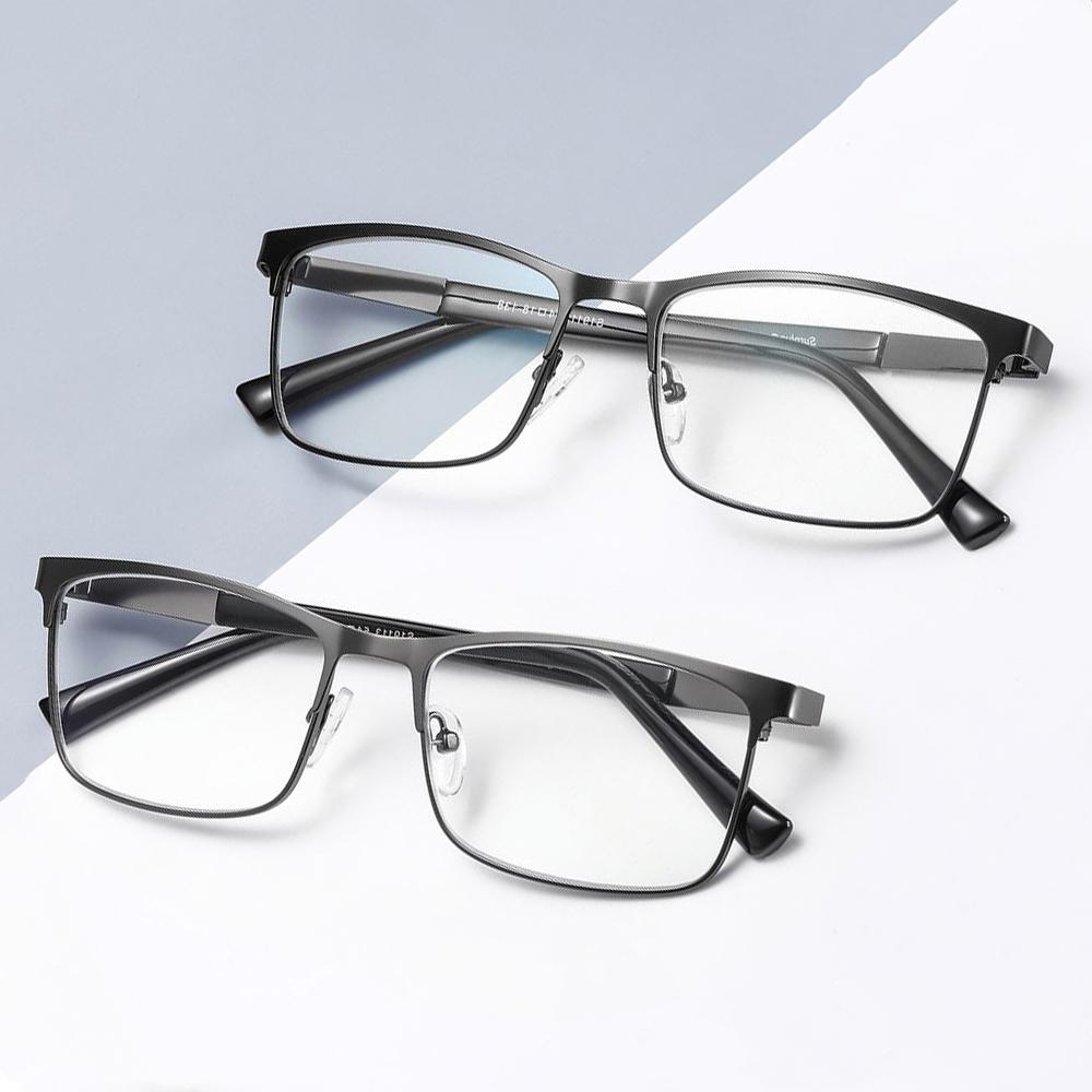 Fashion Business Reading Glasses for Men Women Classic Metal Frame Readers Glasses Mens Presbyopic Optical Glasses +1.0~+4.0