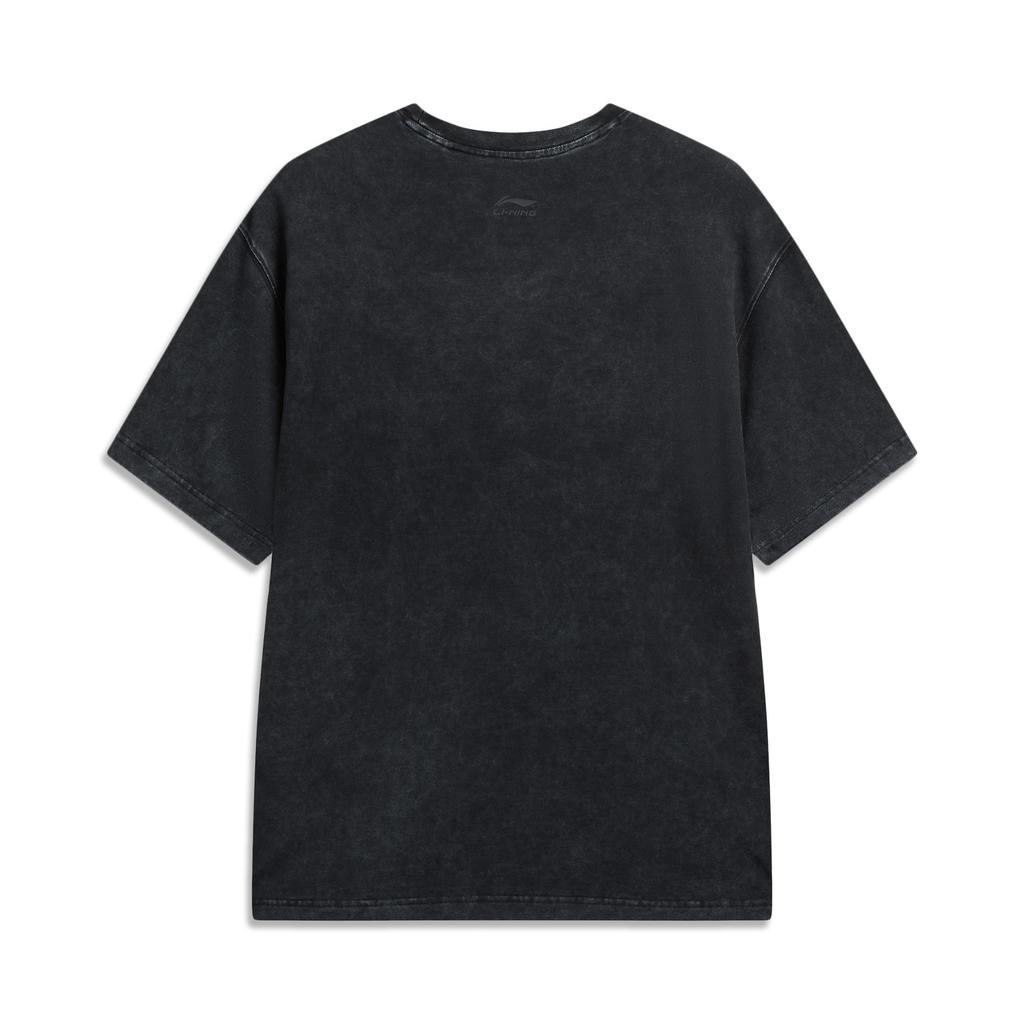 Li Ning Sports Lifestyle Series Round Neck Loose Fit Printed Short Sleeve T-Shirt Unisex Tops ATSW259-6