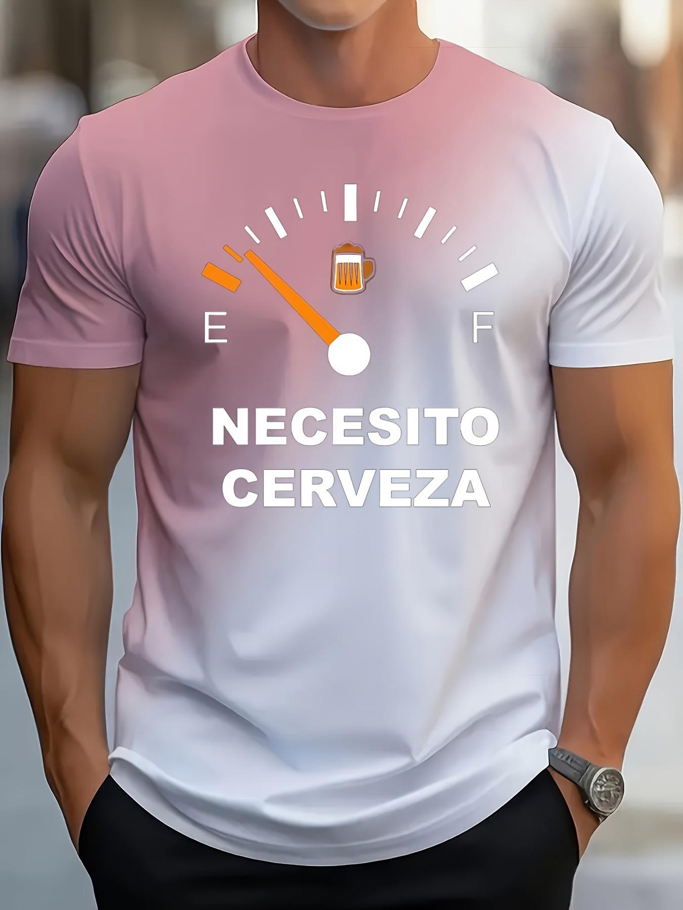 Мужская футболка с принтом в виде градиента цвета пива — фото 4