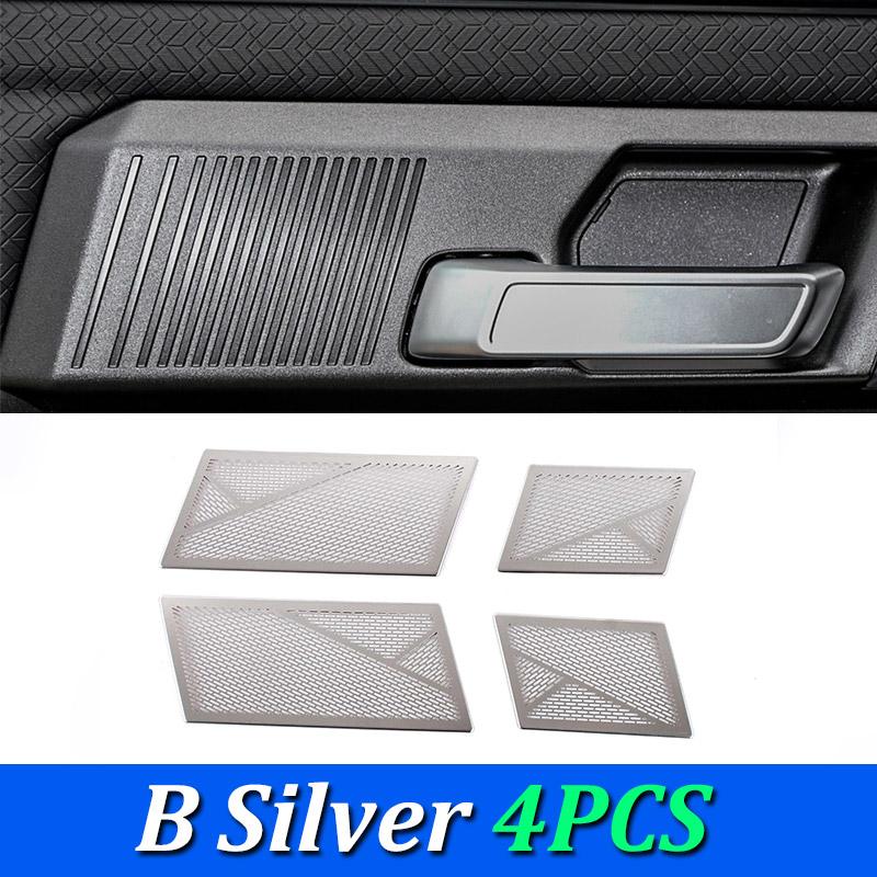 For Chery JAECOO J7  2024 Car Inner Door Bowl Stickers Stainless Steel Frame Handle Tweeter Covers Trims Interior Decoration