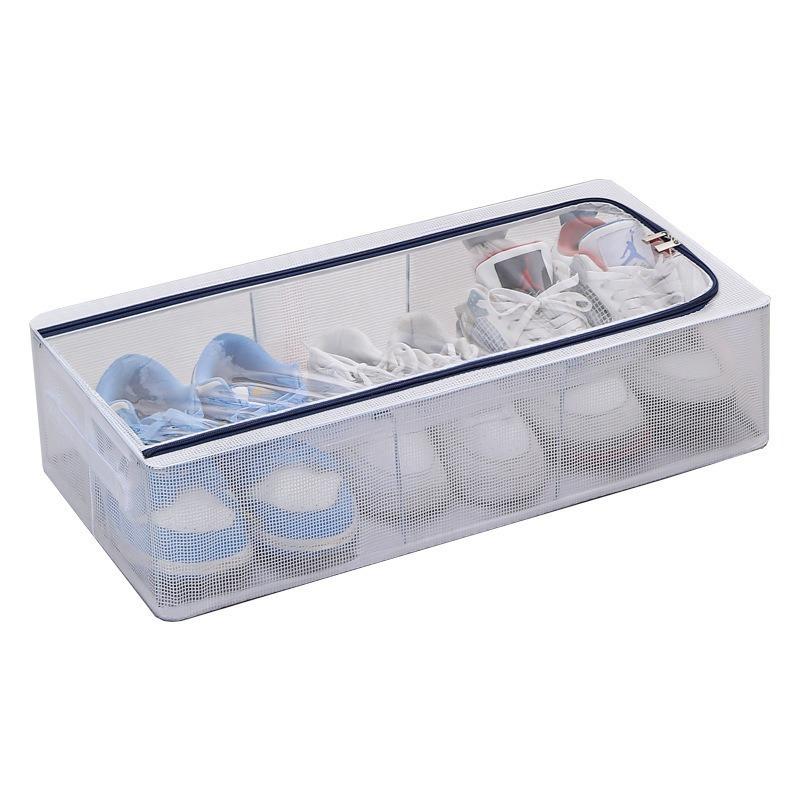 Shoe Storage Box, Transparent Shoe and Boot Storage Box, No Installation of Steel Frame, Foldable Under The Bed Storage, Dust-proof Shoe Box