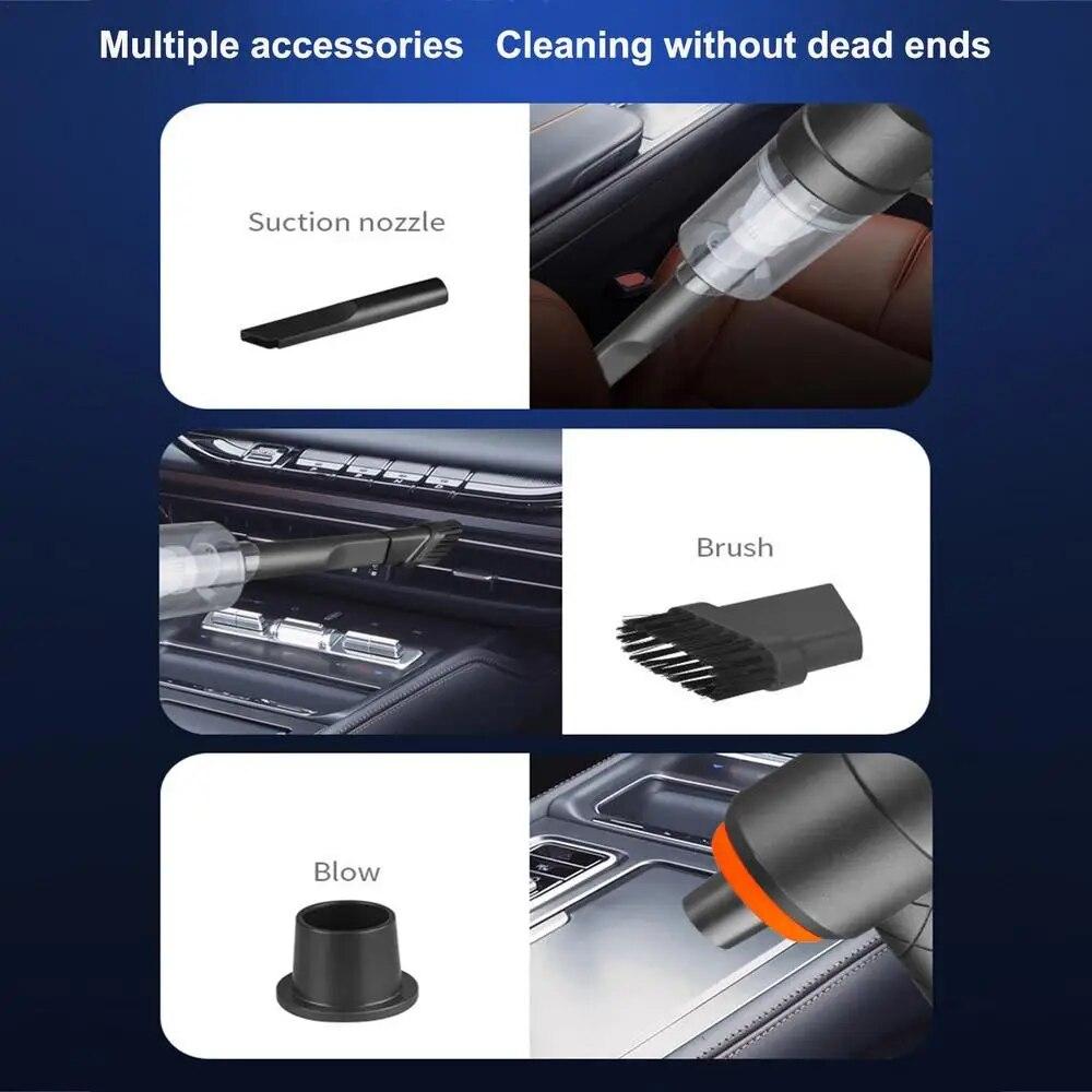 6000PA Wireless Car Vacuum Cleaner Cordless Handheld Auto Vacuums Portable Dual Use Mini Vacuum Cleaner For Car Home