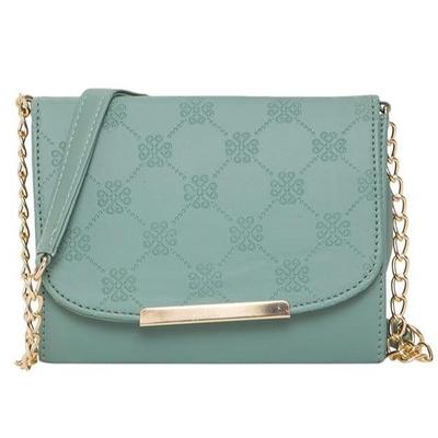 Women Girls Flower Grave Sling Bag se zlatým řetízkem