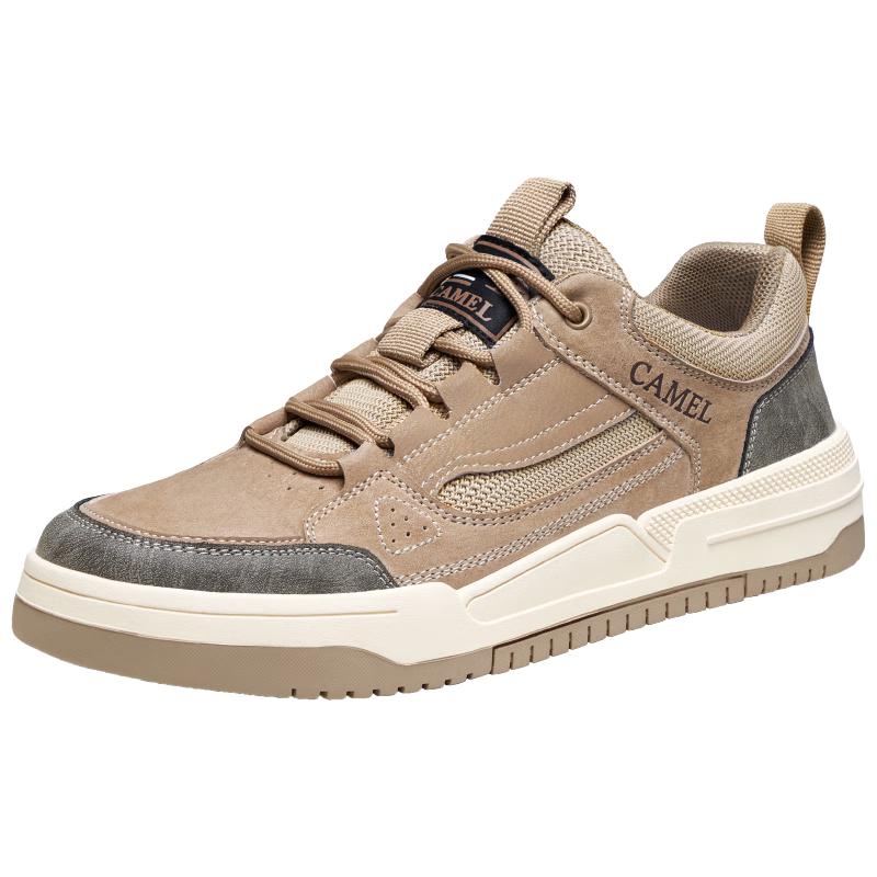 Camel Men's Retro Patchwork Skate Shoes