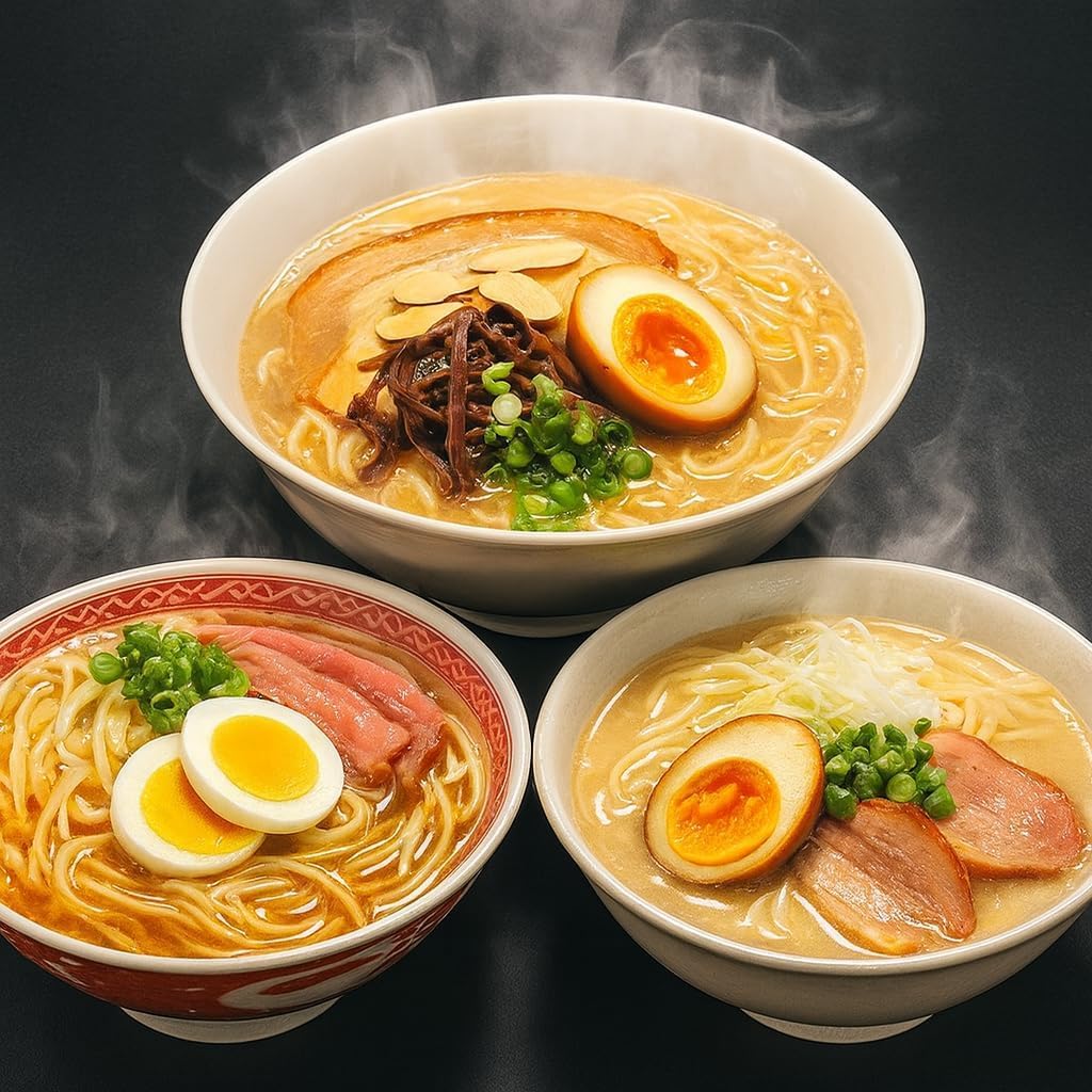 Dienvidkjušū Tonkotsu Ramen Salīdzinājuma Komplekts (3