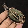 Evil Eye Black Rutile Copper Pendant Copper Wire Wrapped Jewelry Black Rutile Jewelry Moonstone Evil Eye Pendant Handmade Designer Pendant