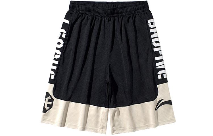 Li Ning Basketball Collection Casual Shorts Men s New Standard Black Light Antique Yellow AAPQ007-7 L