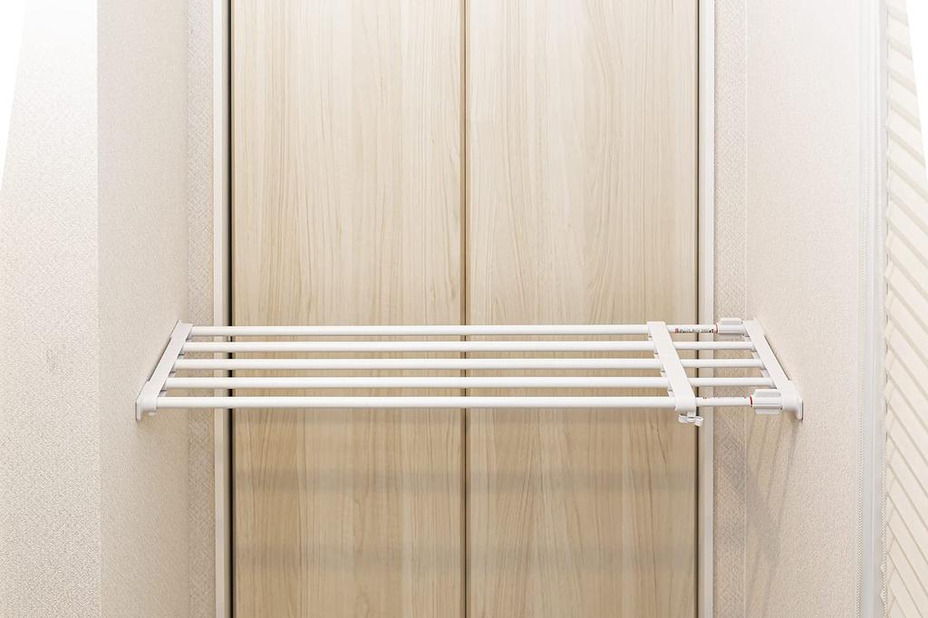 Sekisui Plastics Co., Ltd. (Sekisuijushishoji) Sekisui Heavy-Duty Pipe Rack KP-M, Mounting Range: Width 75-120cm, Depth 24cm