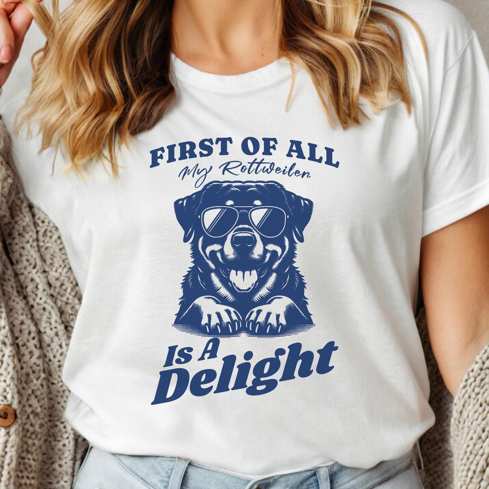 Rottweiler Mom T-Shirt: Funny Dog Lover Tee L