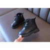 Moda Versátil Invierno Nuevo Algodón para Niños Botas de Cuero Británicas para Niños