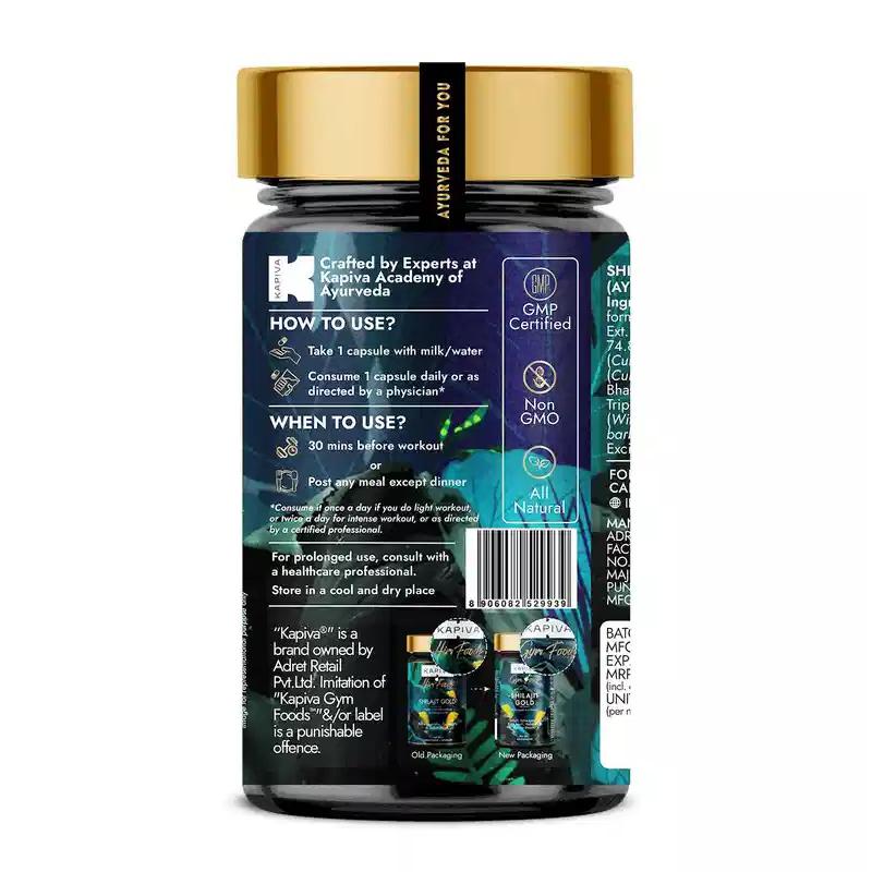 Shilajit Gold (60 Cap), Shilajeet Gold, Kapiva