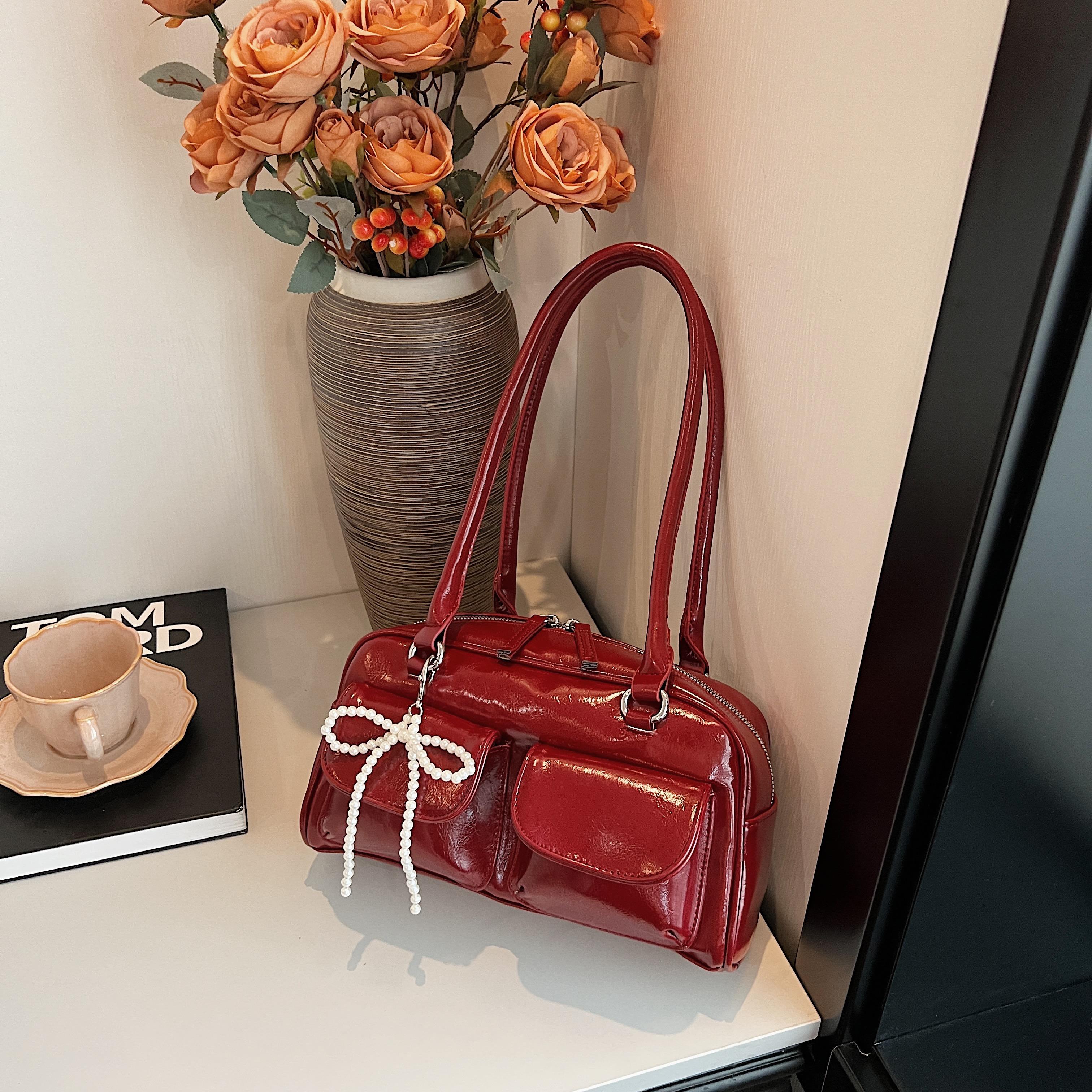 

Модная сумка-бантик для женщин в корейском стиле, новая простая сумка-подушка для отдыха, модная универсальная сумка через плечо