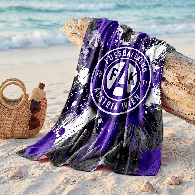 Austria Wien FC Druck Mikrofaser Strandtuch Schnelltrocknend Saugfähig Großes Handtuch Für Strand Schwimmen Reisen