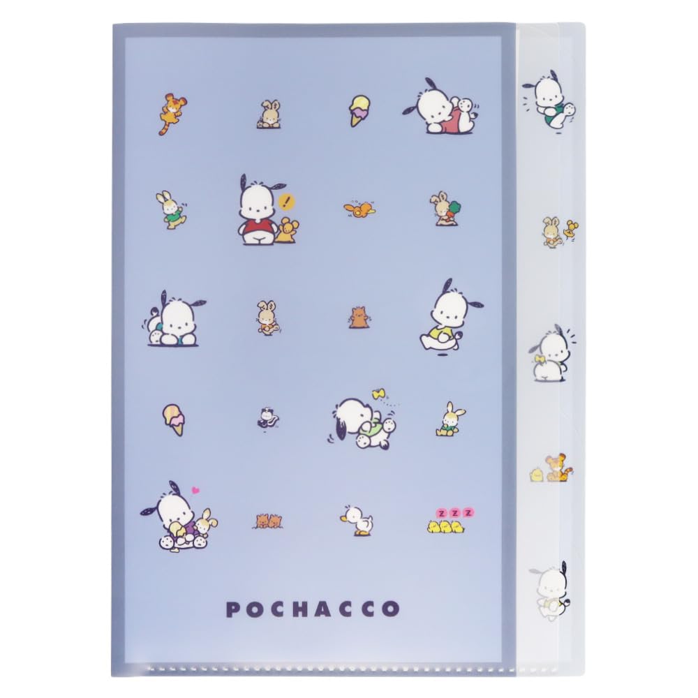

Sunstar Stationery Sanrio Clear File A4 Retro Sanrio Characters Pochacco S2136880 Die-Cut