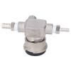Keg Tap Distributor Stainless Steel 5/16in D System Beer Keg Coupler with 2pcs Clamp for Wine