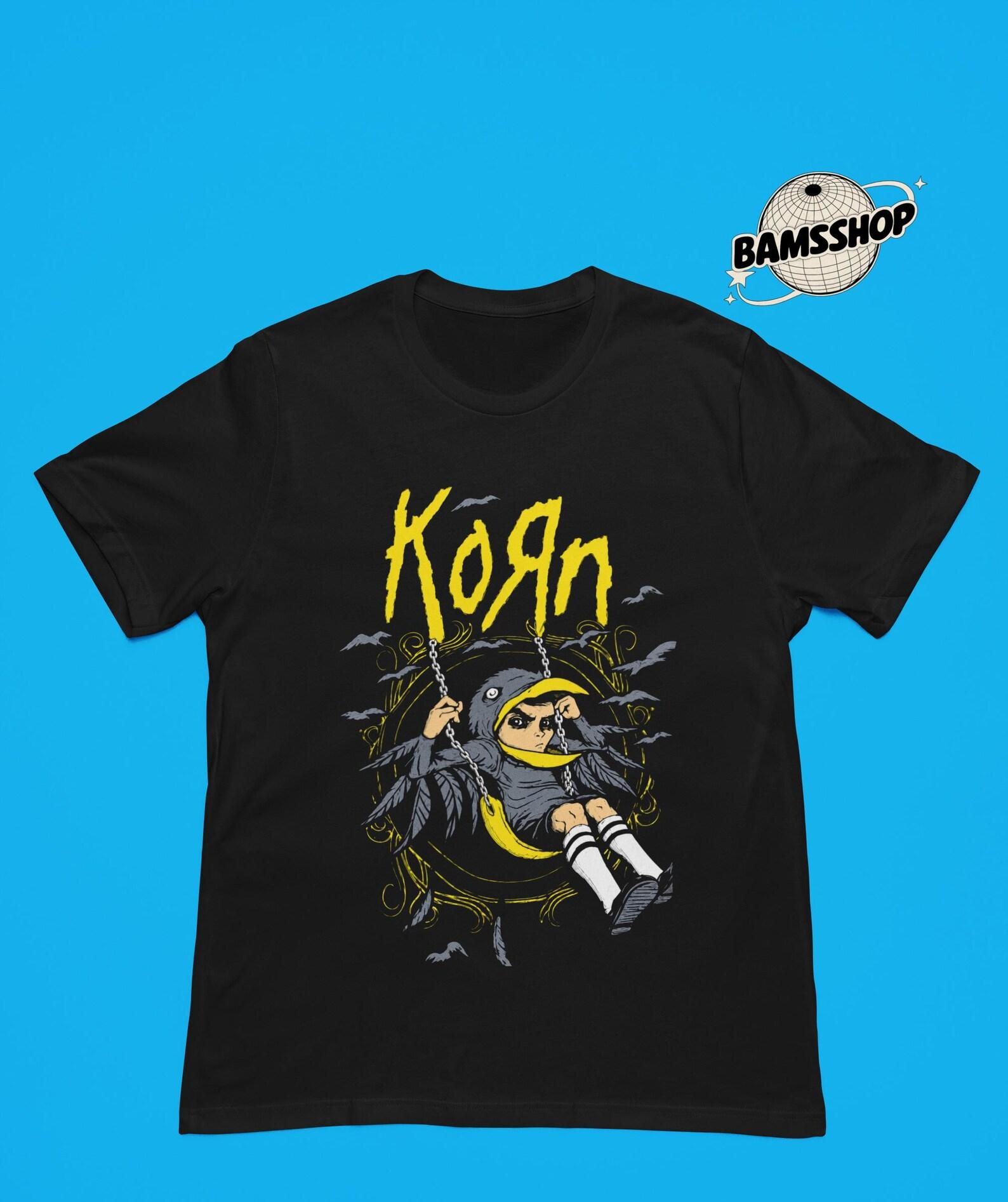 Korn T-Shirt Issues, Unisex Nu Metal Graphic Tee, Y2k Rock Fan Merch, GifT-Shirt M