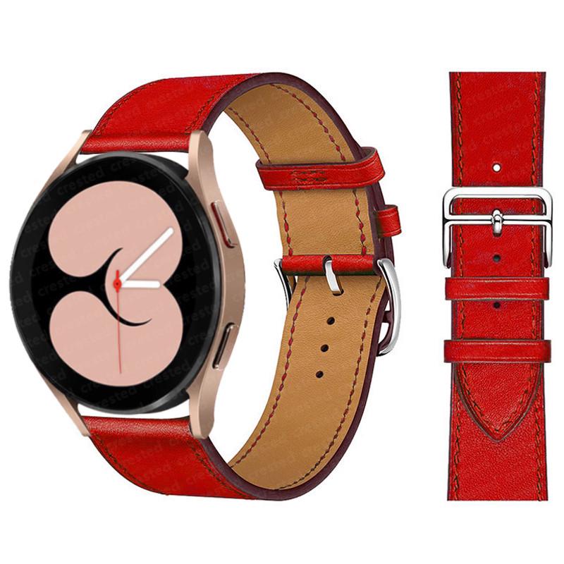 Hermes Leather Strap for 20/22mm Huawei GT, Samsung Galaxy, Garmin Venu