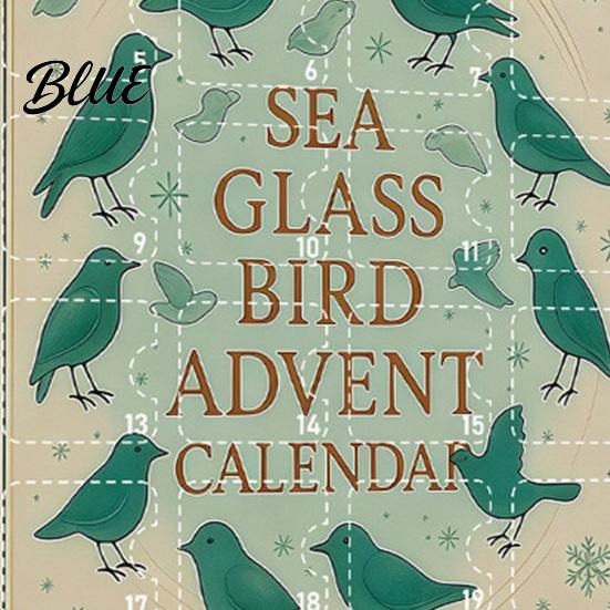 Educational Bird Collection for Science Enthusiasts Sea Glass Advent Calendars 2026 24 Days Christmas Countdown Calendar with Festive Box Surprises
