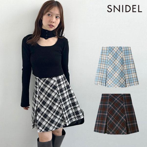 SALE50%OFF SNIDEL Bottoms Roving Ska Shorts Skirt Shorts Check Pattern swfp255050