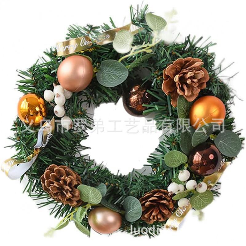 Christmas Wreath Door Hanging Decor Home Mall Window Party Festive Simulation Ornament