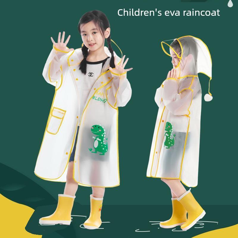 Children's Raincoat Girls' Waterproof Kindergarten Poncho Primary School Boys Transparent Poncho for Babies 3 Years Old 6 Years Old 10 Years Old