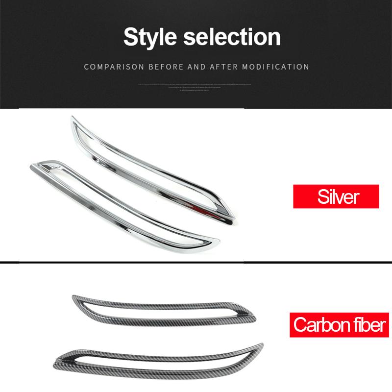 For Volkawagen VW Golf 8 MK8 2022 ABS Car Rear Fog Light Cover Trim Tail Foglight Lamp Frame Sticker Accessories