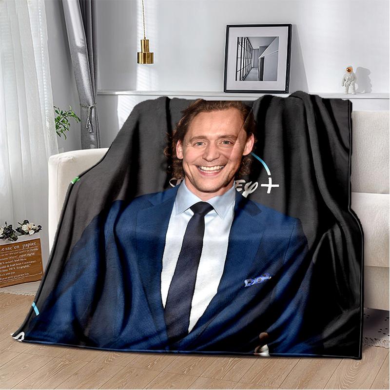 Tom Hiddleston Collage Plaid Actor Soft Plush Blanket,Flannel Blanket Throw Blanket for Living Room Bedroom Bed Sofa Picnic kids